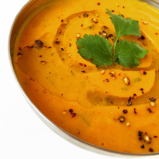 Paleo Spicy, Cumin, Ginger Lime & Roasted Queen Squash Soup