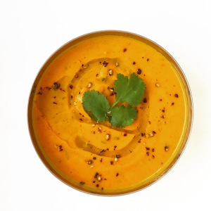 Paleo Spicy, Cumin, Ginger Lime & Roasted Queen Squash Soup